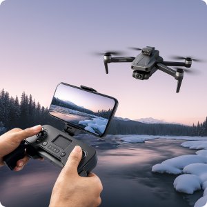 DRON Z KAMERĄ WIFI 5G GPS ZABAWKA ZDALNIE STEROWANY APLIKACJA ZASIĘG 3000M 3