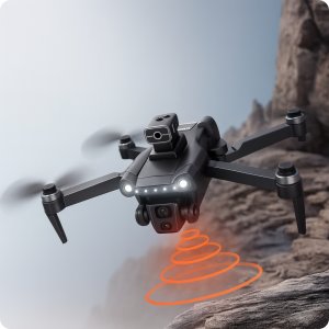 DRON Z KAMERĄ WIFI 5G GPS ZABAWKA ZDALNIE STEROWANY APLIKACJA ZASIĘG 3000M 4