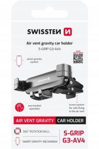 Swissten S-GRIP G3-AV4 Gravity Air-Vent Car Holder 2