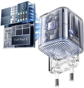 NAJMNIEJSZA ŁADOWARKA GaN 65W MINI POWER CUBE USB-C do LAPTOPA TELEFONU 9