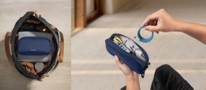 Tomtoc Light - T12 Electronic Accessory Pouch S, Navy Blue 4