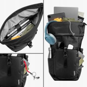 Plecak Tomtoc Navigator T61 Rolltop Backpack L, Black 12