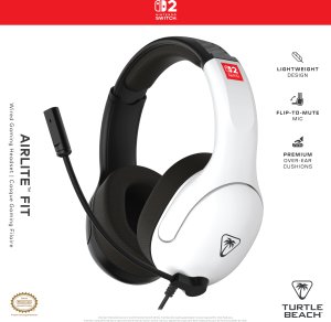 Słuchawki Turtle Beach headset Airlite Fit Nintendo Switch 2, black/white 6