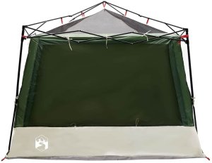 Namiot turystyczny vidaXL Namiot wewnętrzny z dachem zielony z tafty 291 x 291 x 240 cm 5