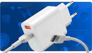Ładowarka Vidvie SZYBKA Ładowarka sieciowa USB TYP-C 3A PD 33W KOSTKA DO TELEFONU 4