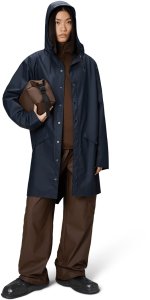 Rains unisex długa kurtka przeciwdeszczowa LONG JACKET W3 12020 47 NAVY M 4