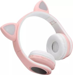 Słuchawki ExtraLink Kids Headphones Pro Pink Wired headphones Cat Ears 2