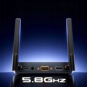 System przekazu sygnału AV Vention Bezprzewodowy transmiter Enterprise HDMI to HDMI + VGA + 3.5mm TRS + USB-C Transmitter and Receiver Gray 7