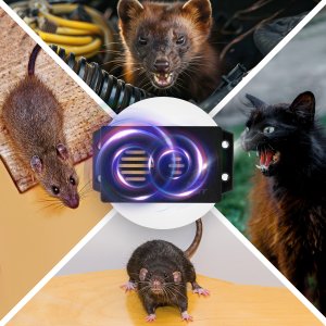 Samochodowy Odstraszacz Kun Szczurów Myszy Gryzoni do Samochodu Auta Garażu Ultradźwiękowy "Car Shield" 9