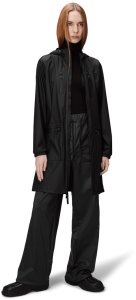 Rains damski płaszcz przeciwdeszczowy CARGO CURVE JACKET W3 12050 01 BLACK L 4