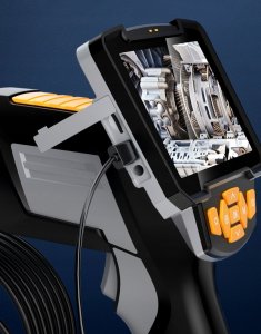 KAMERA ENDOSKOPOWA INSPEKCYJNA EKRAN 4.3" HD32GB 8LED IP67 3.9mm 1m WALIZKA 3