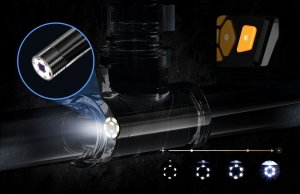 KAMERA ENDOSKOPOWA INSPEKCYJNA EKRAN 4.3" HD32GB 8LED IP67 3.9mm 1m WALIZKA 6