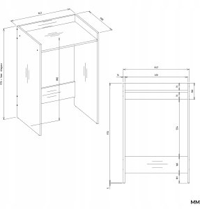 Szafka Łazienkowa Na Pralkę POLA NP KASZMIR Beż Półka Regał Do Łazienki 6