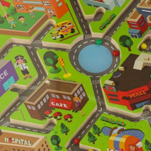 Gra labirynt magnetyczna planszowa drewniana do podróży duże miasto 2 graczy Kik Sp. z o. o. Sp. k. 6