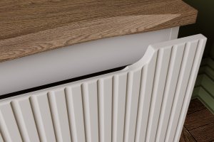 Zestaw meblowy 50cm z umywalką meblową Sky i szafką wysoką 4