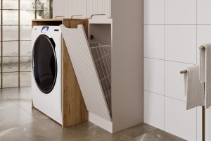 Zestaw meblowy 50cm z umywalką meblową Sky i szafką wysoką 5