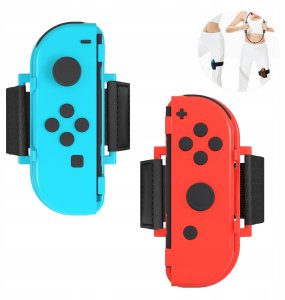 Pakiet akcesoriów rodzinnych 10 w 1 do gry Nintendo Switch Sports - zestaw czerwony i niebieski 9