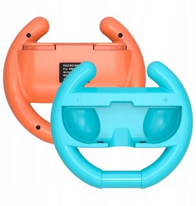 Kierownica wyścigowa do kontrolera Joy-Con Nintendo Switch  2 (opakowanie 2 szt.) - pomarańczowa i niebieska 13