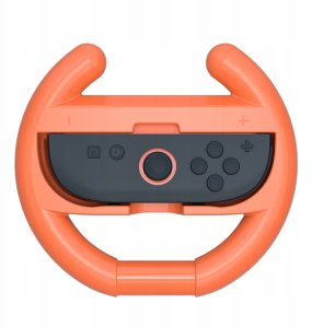 Kierownica wyścigowa do kontrolera Joy-Con Nintendo Switch  2 (opakowanie 2 szt.) - pomarańczowa i niebieska 3