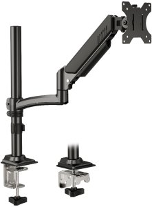 Triadyn Nowy Uchwyt Biurkowy HighFlexMount do Pojedynczego Monitora Telewizora 13-34" Ergonomiczny Regulowany Obrotowy TRD-BLK-Hi1AL 9