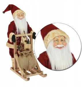Home Styling Collection Ozdoba bożonarodzeniowa, Święty Mikołaj na sankach 2