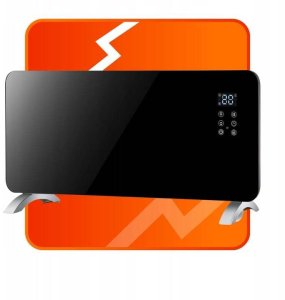 Grzejnik Volteno GRZEJNIK KONWEKTOROWY SZKLANY LED MOCNY 2000W VO2465 CZARNY PILOT 4