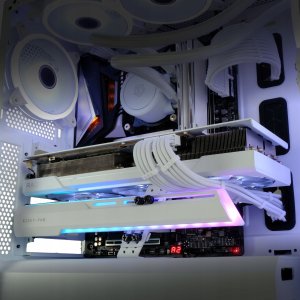 EZDIY-FAB Podpórka Wspornik Uchwyt pod karte graficzną ARGB GPU Biała 2