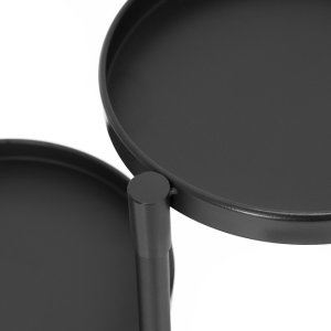 Kwietnik metalowy 78,5 cm stojak na kwiaty z 5 półkami loft nowoczesny czarny UNIWERSALNY 5