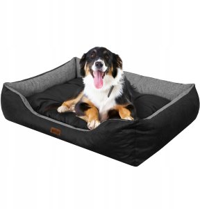 Hobbydog R2 LEGOWISKO PUFFY EKOSIDE GRAFIT CZARNY MATERAC 3