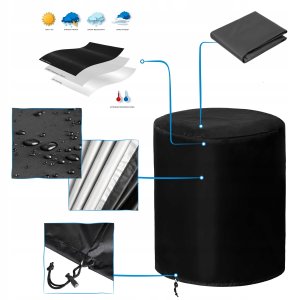 POKROWIEC NA GRILLA MAŁY CZARNY 6