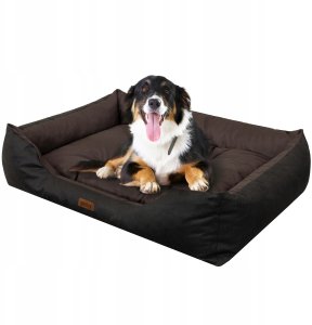 Hobbydog R1 LEGOWISKO PUFFY OXFORD BRĄZOWO - CZARNE 3