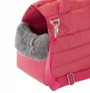 DoggyDolly TORBA FLUFFY RIDE MALINOWY 5