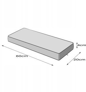 Hobbydog Materac parapetowy futro beżowy 12