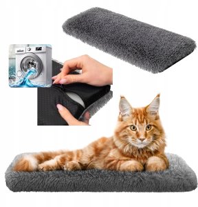 Boutiquezoo Materac parapetowy shaggy SZARY 11