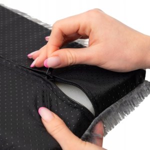 Boutiquezoo Materac parapetowy shaggy SZARY 5