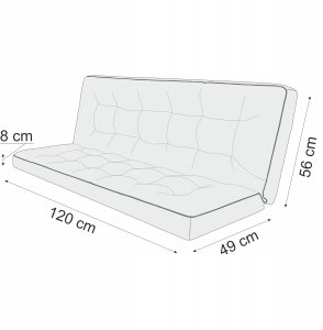 120 cm PODUSZKA POLA BEZ JAŚKÓW BEŻOWA 3