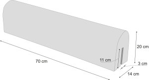 70 cm OCHRANIACZ ŁÓŻECZKA "U" MIŚ I LIS 6