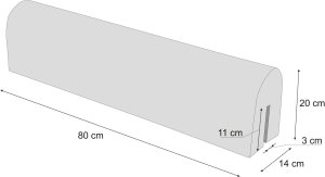 80 cm OCHRANIACZ ŁÓŻECZKA "U" ŚPIĄCY MIŚ 6