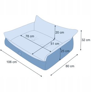 XXL LEGOWISKO JOKER LITE BEŻOWY 11