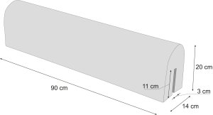 90 cm OCHRANIACZ ŁÓŻECZKA "U" ŚPIĄCY MIŚ 6