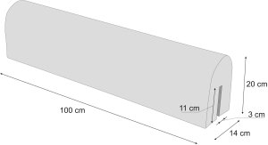 100 cm OCHRANIACZ ŁÓŻECZKA "U" MIŚ I LIS 6