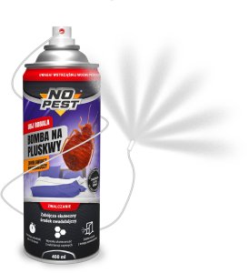 Bomba Środek Preparat Fogger Spray Zamgławiacz na Pluskwy Karaluchy Prusaki Pająki Rybiki Pchły i Inne Owady "Bomba Total" 400ml 2