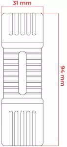 Latarka LED DPM SP1706, COB, 80 lm 6