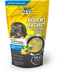NO PEST Wabik Przynęta Zanęta na Szczury Myszy Gryzonie do Pułapek Chwytaczy Łapek Myszołapek Przeciw Gryzoniom "Rodent Magnet" 100g 2