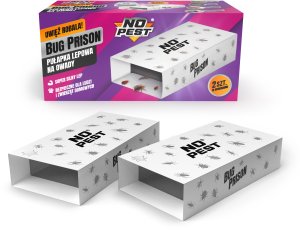 NO PEST Pułapka Lepowa Lep na Rybiki Pchły Karaluchy Prusaki Pluskwy Pająki Chrząszcze i Inne Owady "Bug Prison" (2 szt) 2