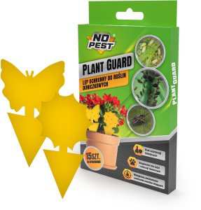 Lep Pułapka Lepowa do Doniczek na Mszyce Ziemiórki Mrówki Muszki Szkodniki Roślin Lep Motyl Kwiatek "Plant Guard" (15 szt) 2