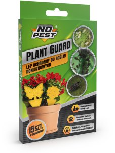 Lep Pułapka Lepowa do Doniczek na Mszyce Ziemiórki Mrówki Muszki Szkodniki Roślin Lep Motyl Kwiatek "Plant Guard" (15 szt) 7