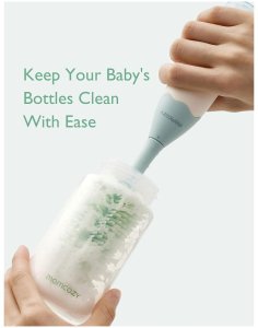 Momcozy PUSH-PRESS DESIGN BOTTLE BRUSH KIT GREEN 2