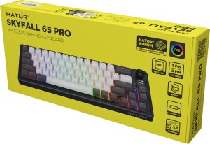 Klawiatura Hator Skyfall 65 Pro Wireless Aurum Vanila Silent Linear (HTK4160) 7