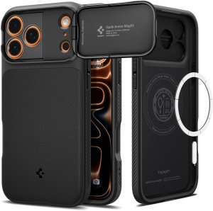 Spigen Etui Optik Armor Mag MagSafe do iPhone 17 Pro czarny 2